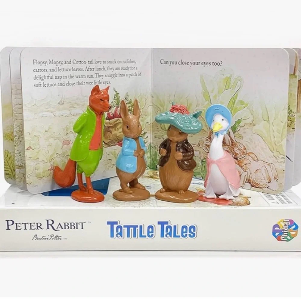 The World of Peter Rabbit Tattle Tales with figures and storybook